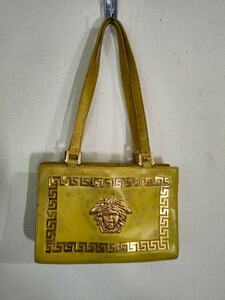 １円〜 ヴェルサーチ GIANNI VERSACE メデューサ ショルダーバッグ 太陽 レザー ハンドバッグ トートバッグ 人気