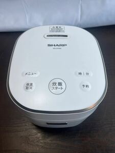 ル34 SHARP シャープ ホワイト 炊飯器 ジャー炊飯器 3合炊き KS-CF05D-W 家電 通電確認済み 100サイズ