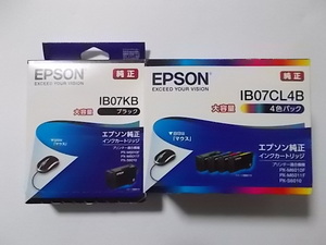 ☆エプソン　EPSON　インクカートリッジ　純正　大容量　IB07L4B＋IB07KB　推奨使用期限 2027年 05月☆