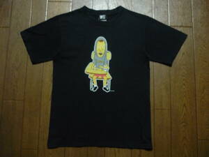 00s　USA製　BEAVIS&BUT-HEAD　ビーバス＆バットヘッド　半袖　Tシャツ　2005　MUSIC TELEVISION　アメコミ　サイズS