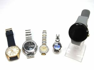 1000円スタート 腕時計まとめ 計5点 SEIKO 5146-7050/Calendar Auto Orient/Google Pixel Watch/ANNE KLEIN/S.T.Dupont [6] N①915