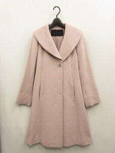 トゥービーシック TO BE CHIC★ 定価￥88000(税込)アンゴラ混　ビジューボタンショールカラーコート◆サイズ40