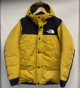 【THE NORTH FACE ザノースフェイス】ND91930 MOUNTAIN DOWN JACKET マウンテンダウン S イエロー ブラック ゴアテックス 2407oki M