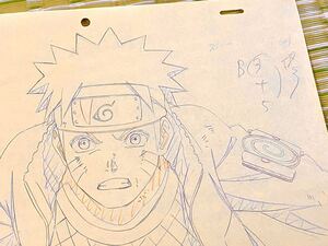 入手困難！レア★NARUTO ナルト★岸本斉史★修正 設定 直筆原画 動画★うずまきナルト★まとめ売り 4枚セット★その52