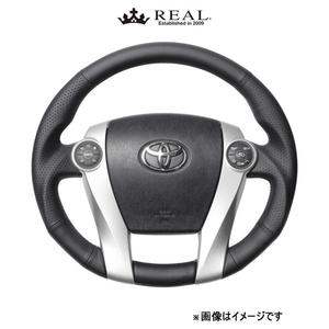 レアル ステアリング プレミアムシリーズ(ナッパオールレザー)メビウス ZVW41N 30-BS-LPB REAL