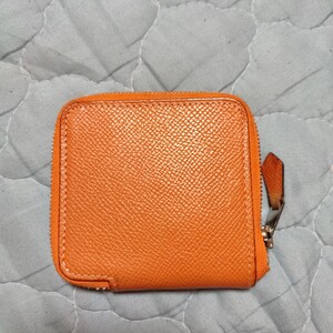 HERMES エルメス コインケース エプソン オレンジ K刻 Hロゴ【匿名】即日発送!!