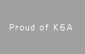 ”Proud of K6A” スズキ　切り抜きステッカー　白