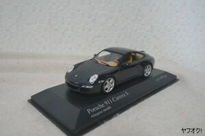 ミニチャンプス ポルシェ 911 カレラS 1/43 ミニカー グレイ