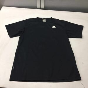 送料無料★adidas アディダス climalite★半袖Tシャツ トップス★Mサイズ★ブラック♯30622sj63