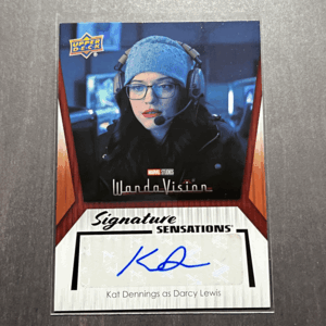 Kat Dennings as Darcy Lewis Auto Upper Deck Marvel Studios Series 1 Autograph 直筆サイン