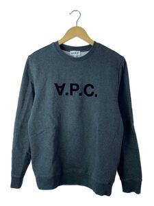 A.P.C.◆ロゴ/スウェット/M/コットン/GRY/無地/4114313