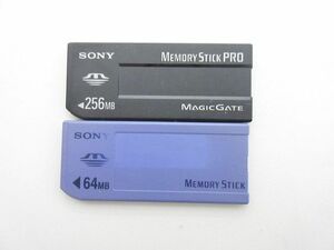 S3107R SONY ソニー 純正 ★メモリースティック PRO 256MB★メモリースティック 64MB★2枚セット 中古動作品 フォーマット済み