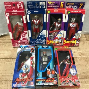 08w5411★1円~特撮ソフビまとめ売り（仮面ライダーG3/ウルトラマン セブン レオ ニセウルトラマン など）　中古品