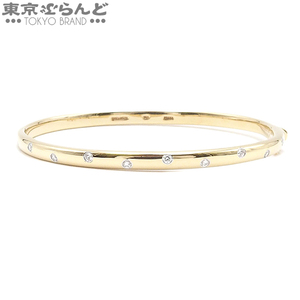 101733438 ティファニー TIFFANY&Co. ドッツ ブレスレット 10PD バングル イエローゴールド K18YG Pt950 ダイヤモンド レディース 仕上済