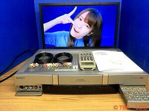 【動作保証】★TOSHIBA 東芝 8mm(Video8) / Hi8 ビデオデッキ E-800BS★純正リモコン付属★正常動作商品★