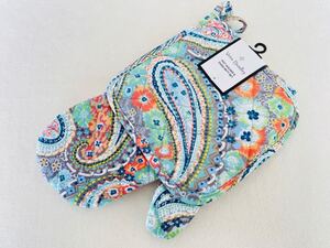 ヴェラブラッドリー☆Vera Bradley☆ポットホルダー&オーブンミットセット in Recycled Cotton 日本未発売・新品未使用 Citrus Paisley