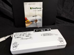 ★未使用 ショップジャパン 真空パックマシン フードセーバー V2040 コンパクト 白 ホワイト FoodSaver 調理器具 ShopJapan 真空パック器