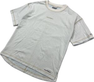 Columbia ☆ ストレスない着心地◎ ホワイト Tシャツ M メンズ 春夏 登山 アウトドア スポーツ アクテビティー 人気 コロンビア■DH70