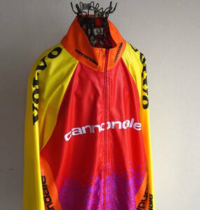 1990s ヴィンテージ cannondale キャノンデール MTB ウィンドブレイカー M クレイジー HEAD SHOK VOLVO サイクリングジャケット USA 古着
