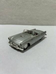 レア絶版希少！HIGH SPEED／ハイスピード！Ford Thunderbird コンバーチブル！シルバーカラー！1/43スケール！当時物！入手困難モデル！