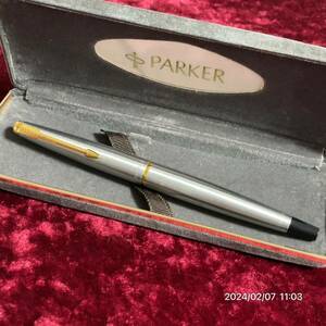 PARKER 45パーカー 銀無 万年筆 文房具 筆記用具 