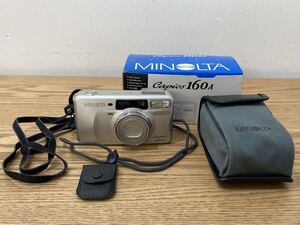 D4K029◆ジャンク品◆ ミノルタ MINOLTA Capios 160A シルバー コンパクトフィルムカメラ