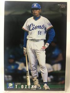 小関竜也　189 カルビープロ野球チップス　99 ノーマルカード　西武ライオンズ