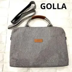 美品✨GOLLA ゴッラ ビジネスバッグ　パソコンバッグ　グレー