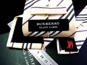 ◆SALE◆1654◆バーバリー【ブラックレーベル】【BURBERRY】【ストライプ 柄】ネクタイ