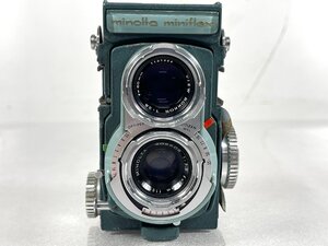 MINOLTA miniflex 二眼レフカメラ 60mm f2.8 f3.5 昭和 レトロ 当時物 修理 パーツ 部品取り ミノルタ 【ジャンク品】