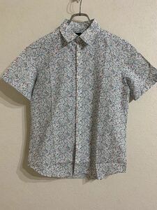 美品　PAUL SMITH LONDON ポールスミス　花柄総柄　半袖シャツ　Mサイズ