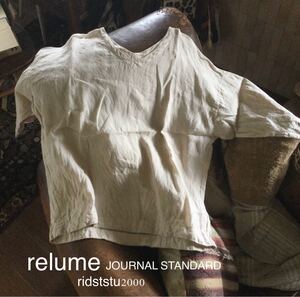 relume JOURNAL STANDARD フレンチリネントップス F size ベージュ/検luxeトゥジュー ネストローブ