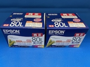 ★ エプソン インクカートリッジ IC6CL80L 2個 6色パック 純正