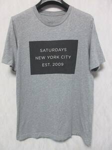 サタデーズサーフ Saturdays SURF NYC 半袖 Tシャツ グレー S yg2932