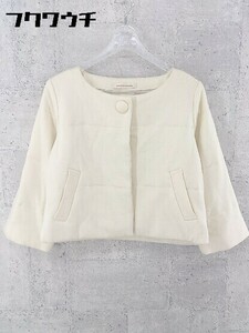 ◇ green label relaxing グリーンレーベル リラクシング UNITED ARROWS 長袖 ジャケット アイボリー レディース