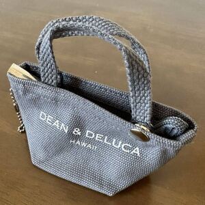 ハワイ DEAN&DELUCA ディーンアンドデルーカ ミニトート チャーム グレー プレゼント ギフト ショッパー エコバッグ トートバッグ 新品