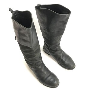 カンペール/CAMPER☆本革/レザー/ジョッキーブーツ【レディース/24.5-25.0程度/黒/black】ビブラムソール/Leather/Boots/shoes◇cWB101-33