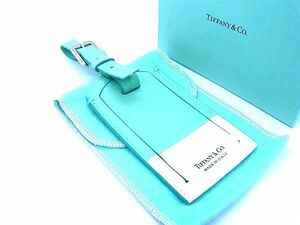 ■新品■未使用■ TIFFANY＆Co ティファニー レザー ネームタグ ラゲージタグ バッグチャーム ティファニーブルー AV8803