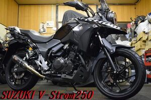 SUZUKI Vストローム250 DS11A 2019年 低走行8,965km 高速楽々ETC装着済 純正OPナックルガード付き 機関程度良好 レスポンス抜群 E/G絶好調