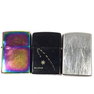 ZIPPO ジッポ オイルライター 現状品 保存箱付き 喫煙具 3点 セット QR011-388