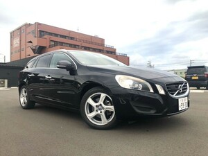 売切★車検長いR7年11月/走行81000km★記録簿12枚有★H24年式ボルボ V60 T4★シティセーフティ/純正ナビTV/ヒーター付革Pシート★綺麗です