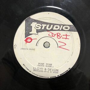 Push push Lloyd & Devon happy man the gladiators Studio one Lovers Rock Reggae Dub オルガンバー dubレゲエ ダブ 12 レコード