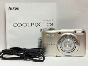 Nikon ニコン COOLPIX クールピクス L28 コンパクトデジタルカメラ 説明書付き