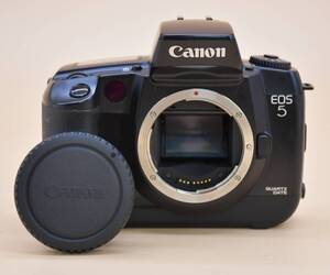 LY12-12【現状品】Canon キャノン EOS-5 QUARTZDATE 一眼レフ フィルムカメラ ブラック ボディのみ カメラ 光学機器 動作未確認 保管品