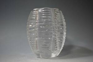 【英】A479 時代 ラリック ガラス花器 LALIQUE フラワーベース 花瓶 西洋美術 骨董品 美術品 古美術 時代品