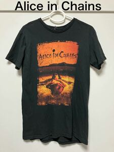 AliceinChains アリスインチェインズ　Tシャツ　半袖　ヴィンテージ　黒　古着