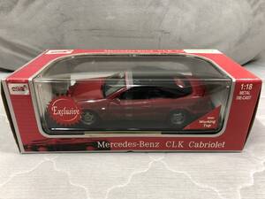 当時物！在庫品・ANSON・1/18 Mercedes-Benz CLK Cabriolet(赤)・未開封品・現品限り！