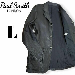 ☆美品☆ Paul Smith LONDON ポールスミス ロンドン レザー テーラードジャケット L