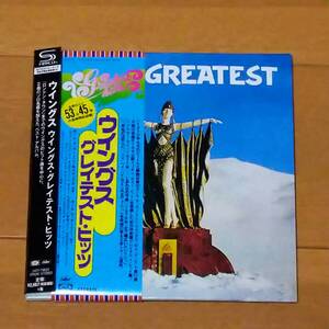 紙ジャケ　　SHM-CD　　　　WINGS　　　　/　　 　GREATEST　HITS　　　 　紙ジャケット　　国内盤　　　