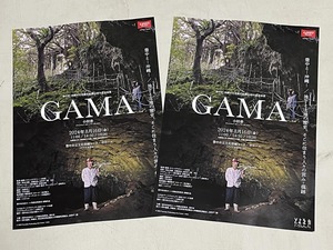 珍品 稀少 映画チラシ フライヤー 2024年公開「GAMA」A4豊中版 2枚セット